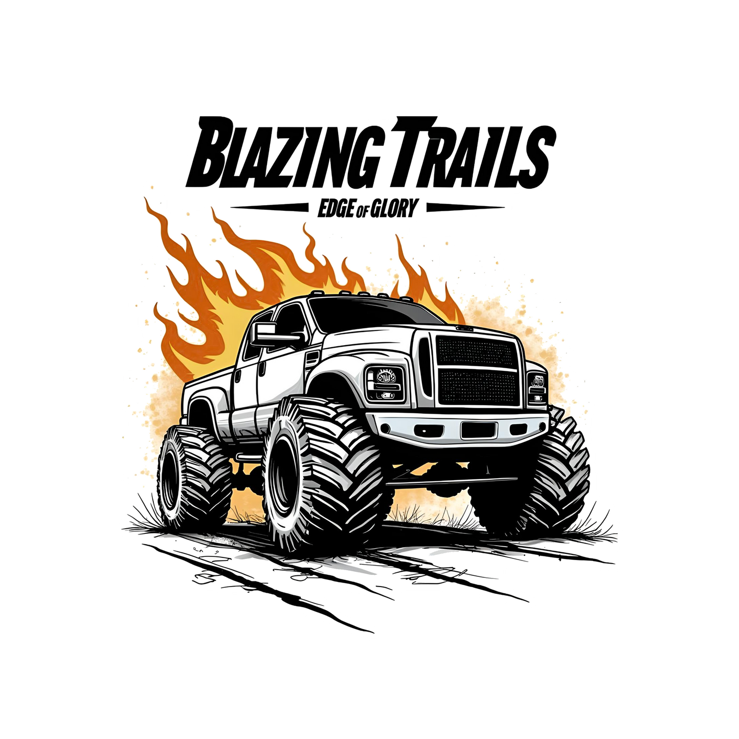 Racing Trails Car Bumper Sticker