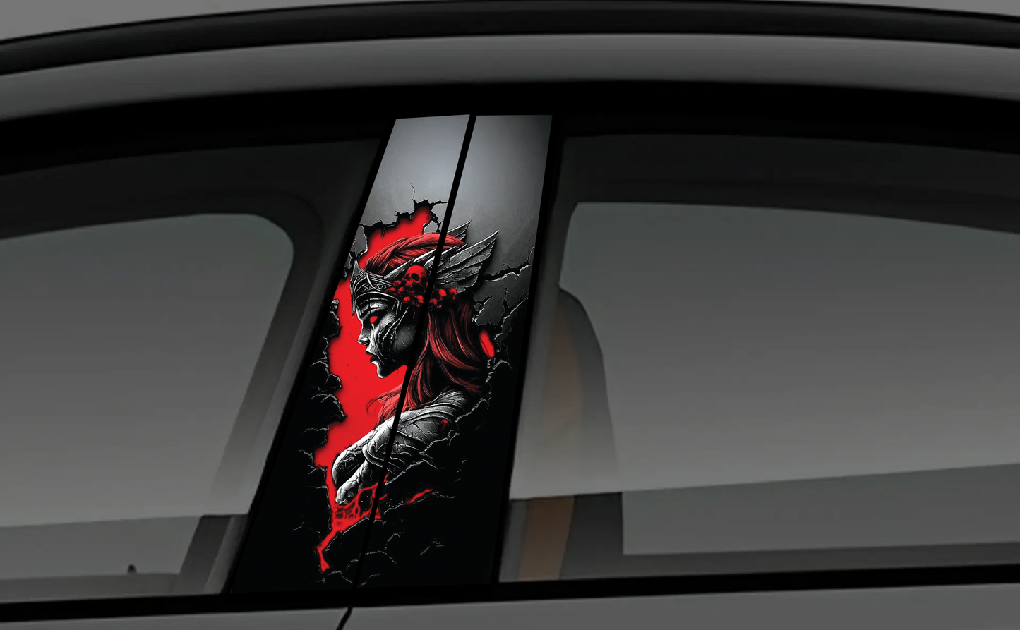 Sasuke Uchiha Rinnegan & Sharingan Eye Car Pillar Sticker