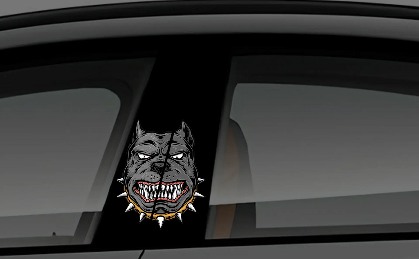 Dark Anime Mysterious Man Red Eye Car Pillar Wrap