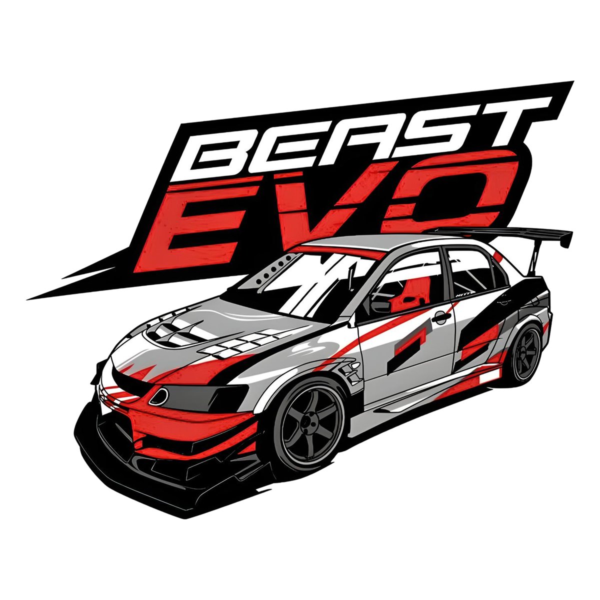 Beast Evo Super Car Bumper Sticker