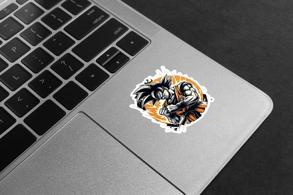 Dragon Ball Z Warriors Collage - Laptop Mockup