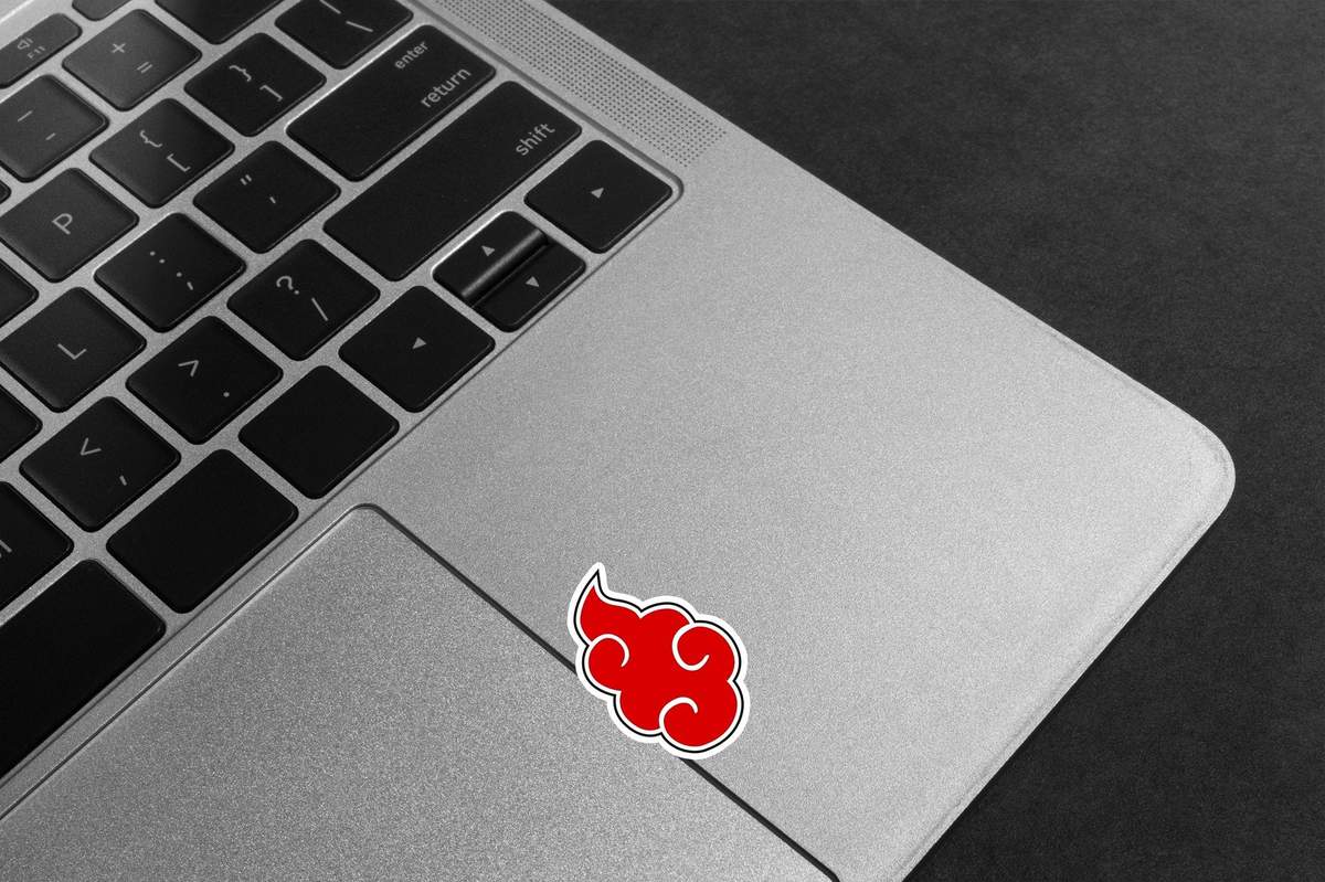 Red Cloud Akatsuki Symbol - Laptop Mockup