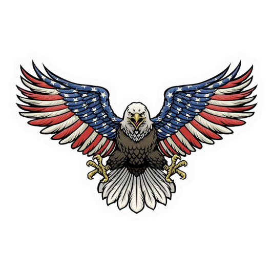 American Flag Eagle Flight Premium Vinyl Stickers