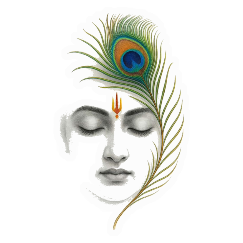 Divine Peacock Face Premium Vinyl Stickers