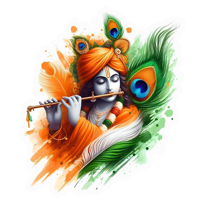 Krishna India Colors Premium Vinyl Stickers