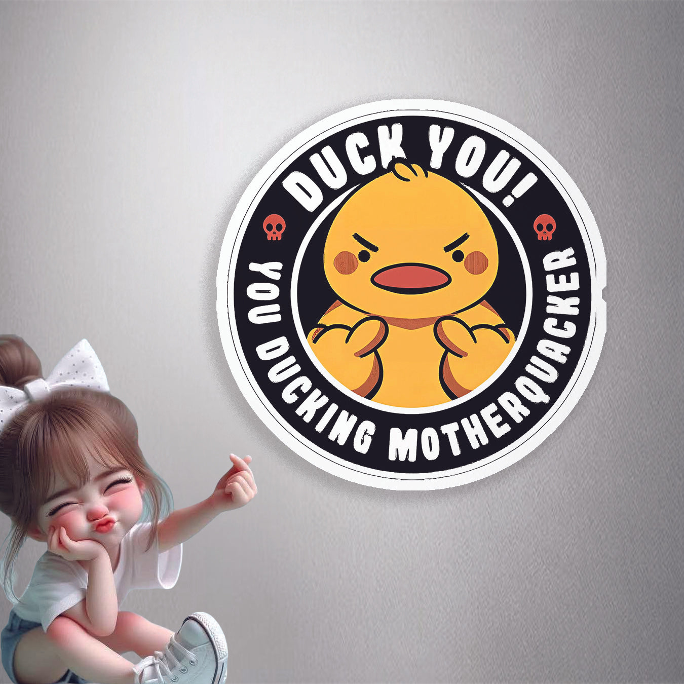 Ducking Motherquacker Premium Vinyl Stickers