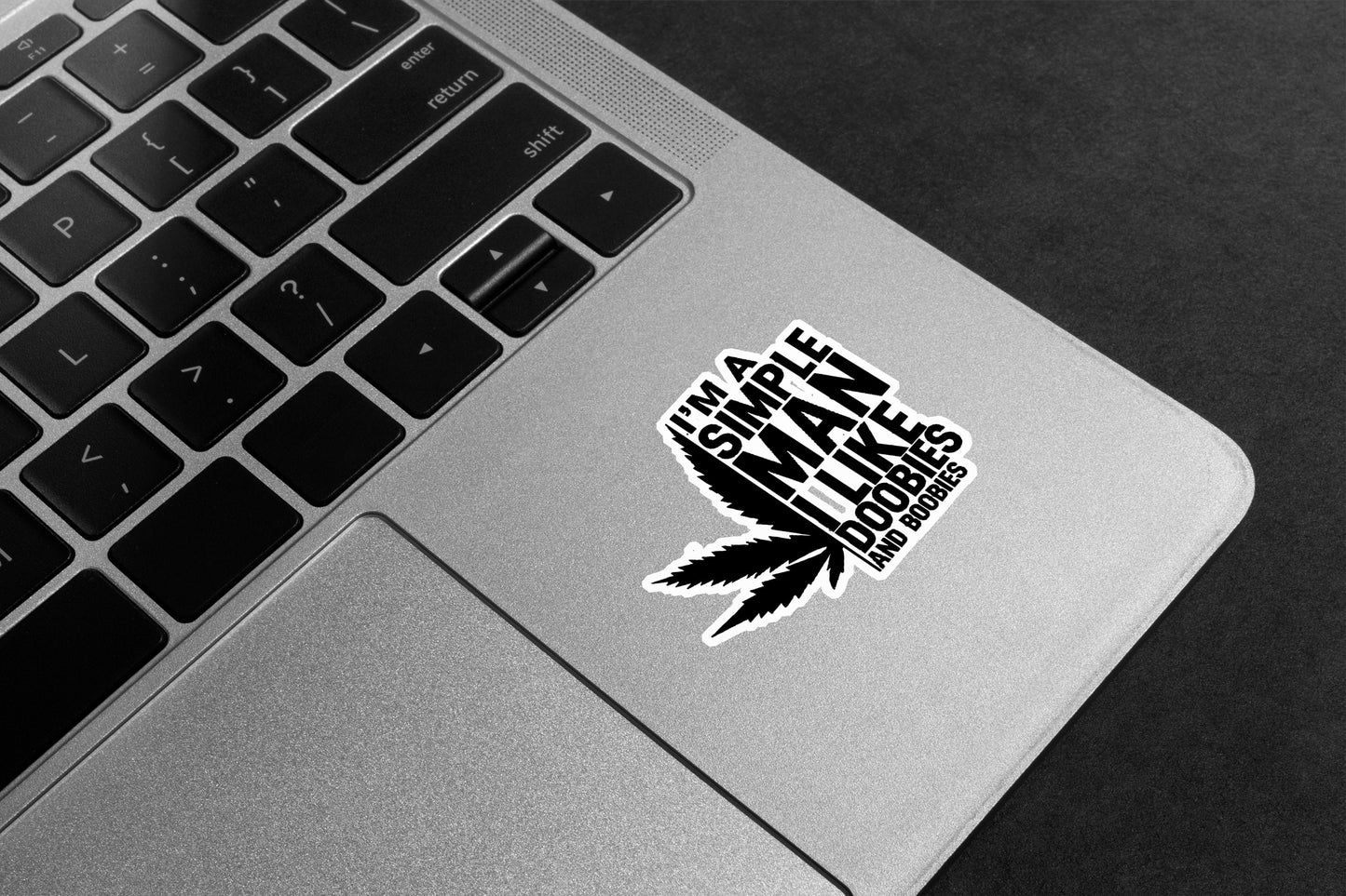Simple Man Doobies Boobies Premium Vinyl Stickers