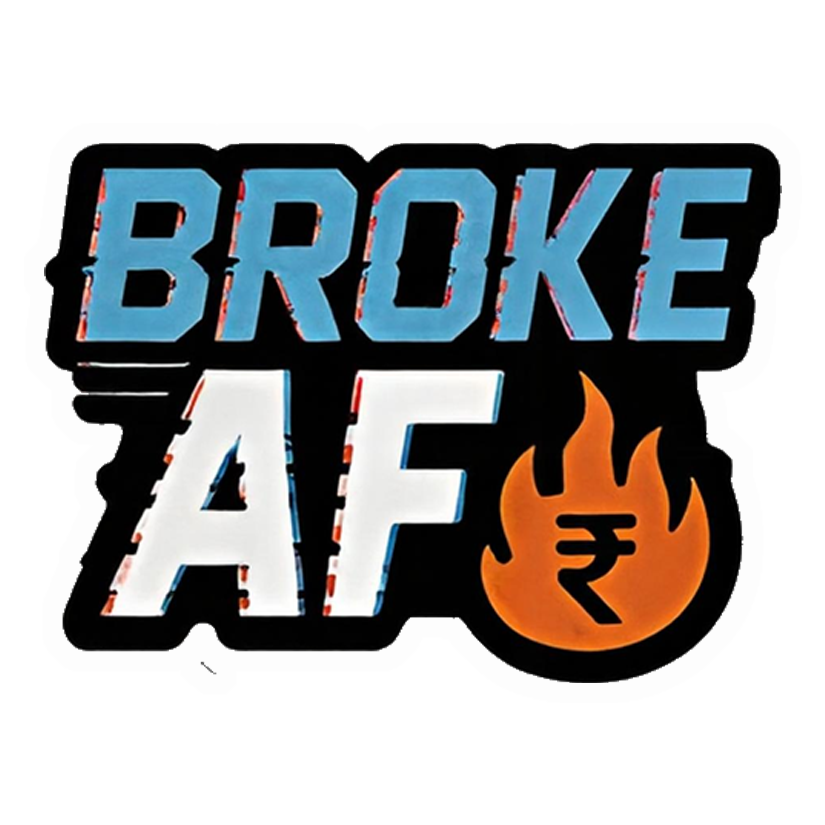 Broke AF Rupee Premium Vinyl Stickers