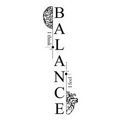 Balance Heart and Mind Premium Vinyl Stickers