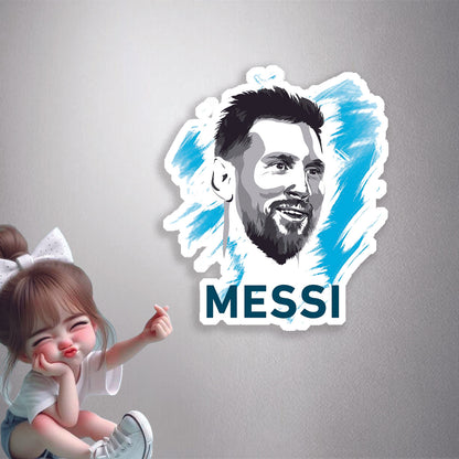 Messi (Aesthetic Portrait) Premium Vinyl Stickers