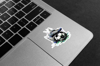 Ready to kick Football Premium Vinyl Stickers