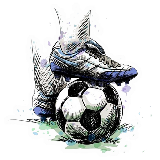 Ready to kick Football Premium Vinyl Stickers