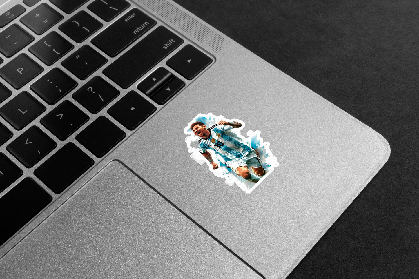 Messi in Action (Portrait)Premium Vinyl Stickers