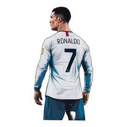 Ronaldo Famous Jersey No. 7Premium Vinyl Stickers