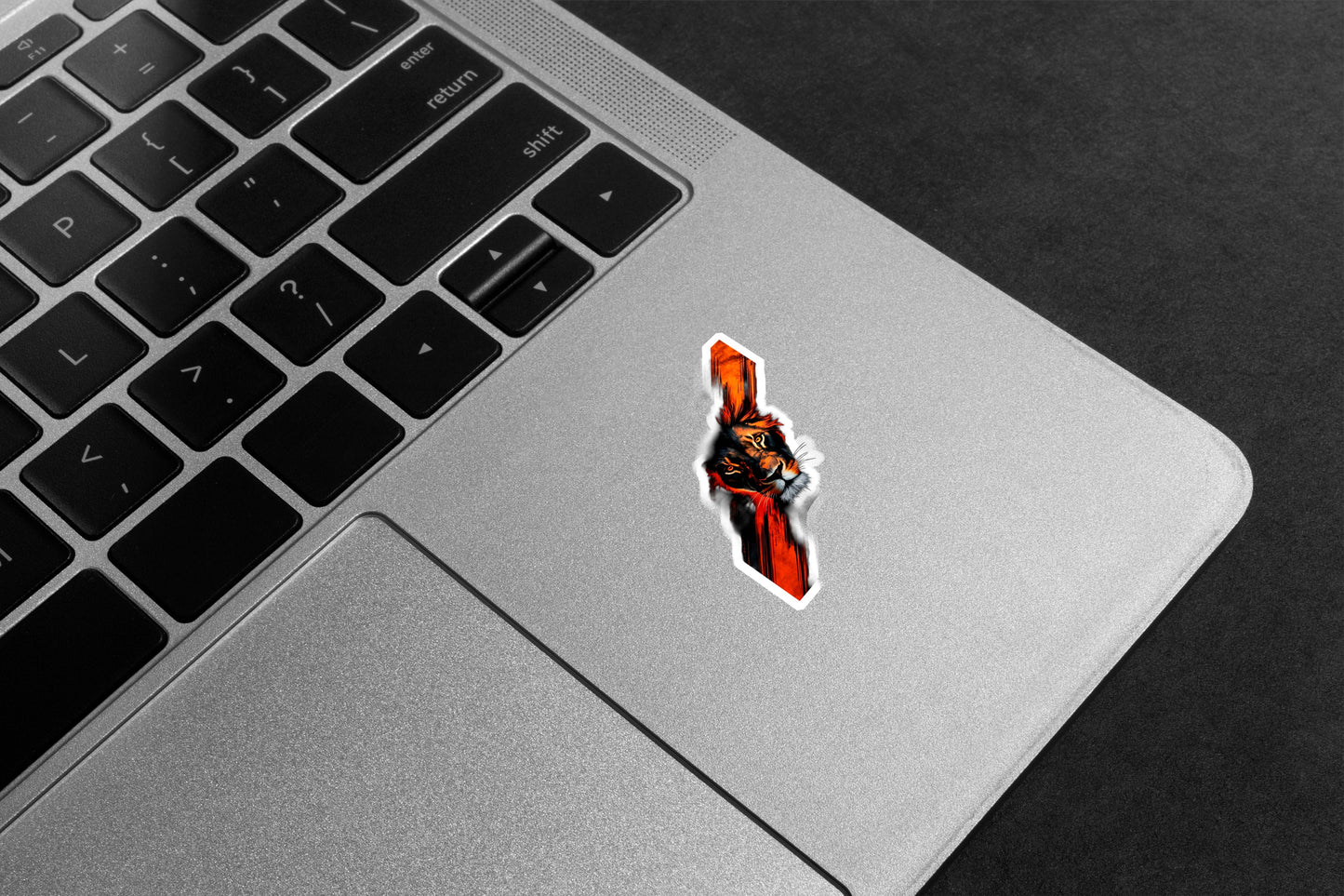 Dark Lion striped Premium Vinyl Stickers