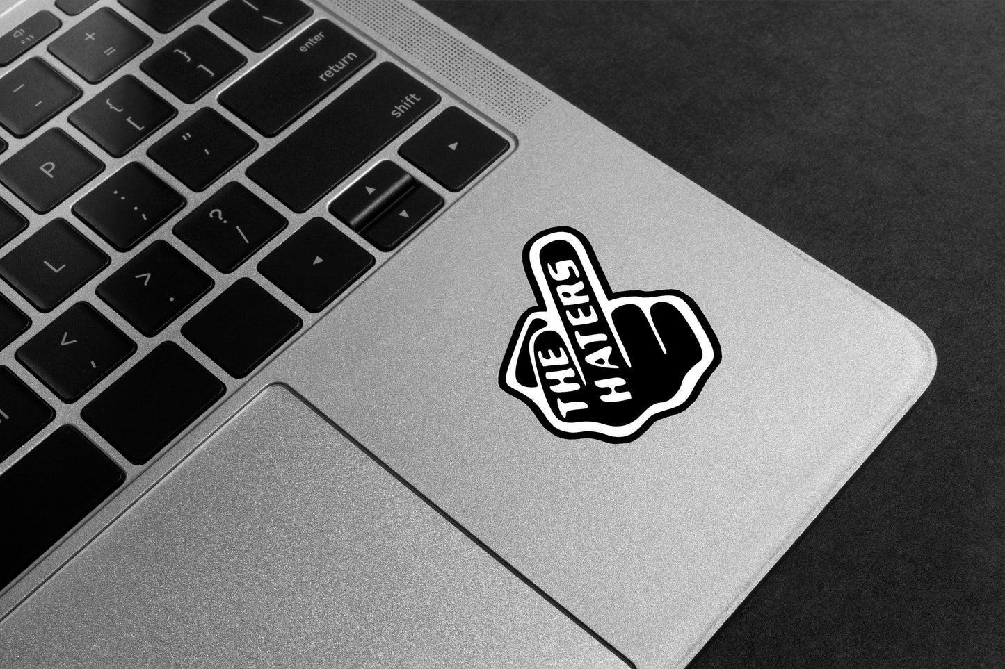 Haters Middle Finger Premium Vinyl Stickers