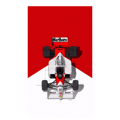 Marlboro Sport Car Premium Vinyl Stickers