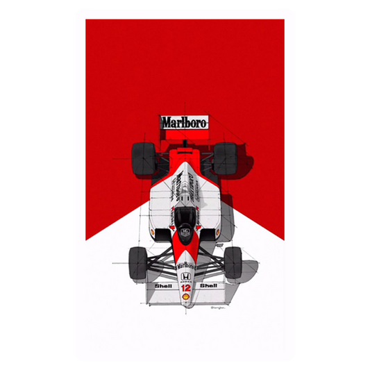 Marlboro Sport Car Premium Vinyl Stickers