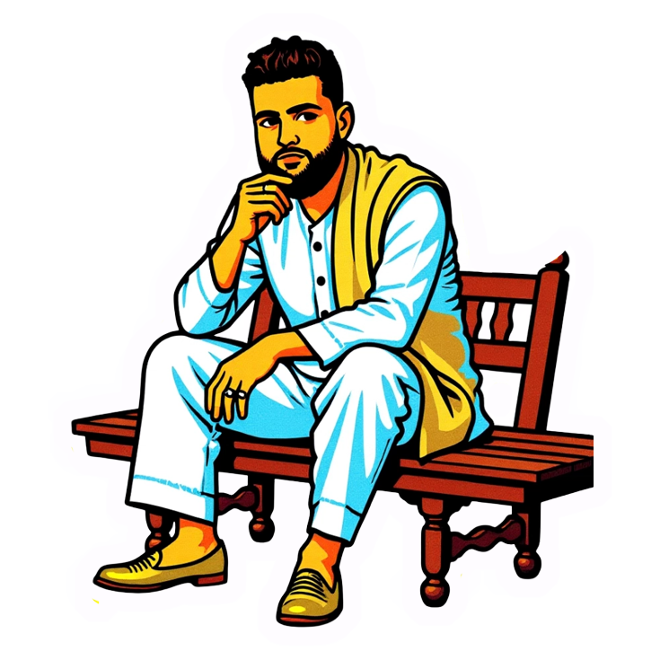 Karan Aujla Desi Look Premium Vinyl Stickers