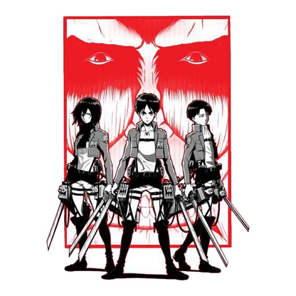 Attack on Titan action poster Premium Vinyl Sticker