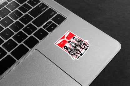 Attack on Titan action poster Premium Vinyl Sticker