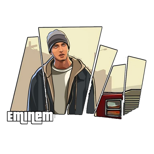 Eminem Framed Gta V Premium Vinyl Stickers