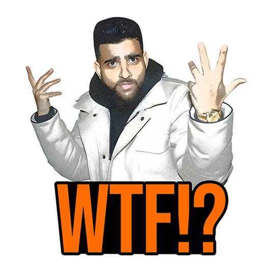 Karan Aujla WTF MemePremium Vinyl Stickers