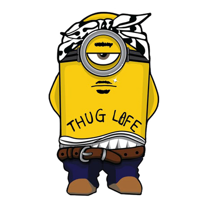 Minion Thug Life Premium Vinyl Stickers