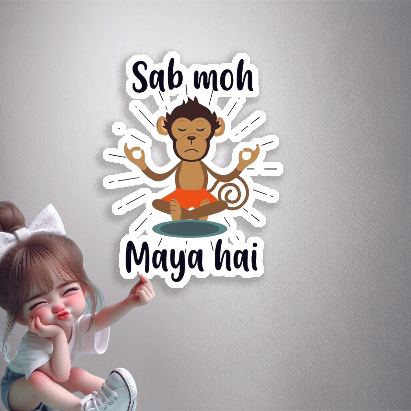 Sab Moh Maya Hai Premium Vinyl Stickers