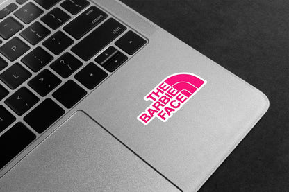 Barbie Face Parody Premium Vinyl Stickers