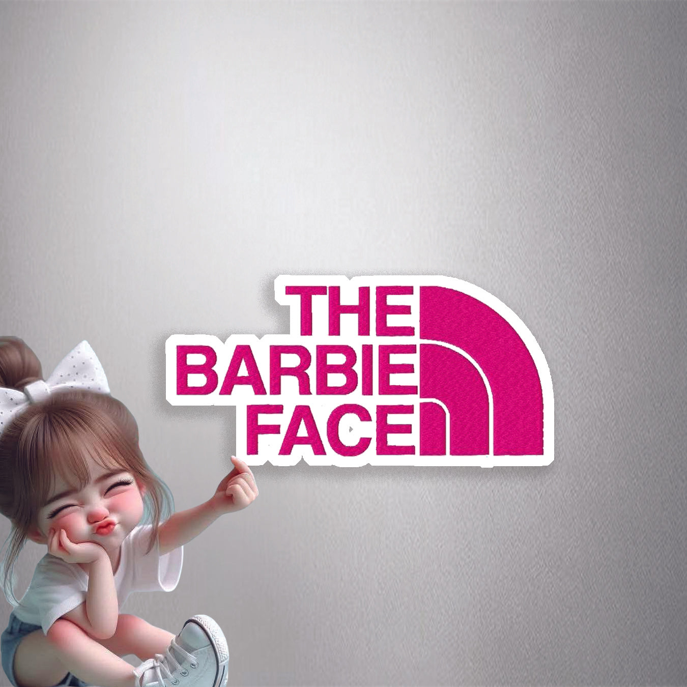 Barbie Face Parody Premium Vinyl Stickers