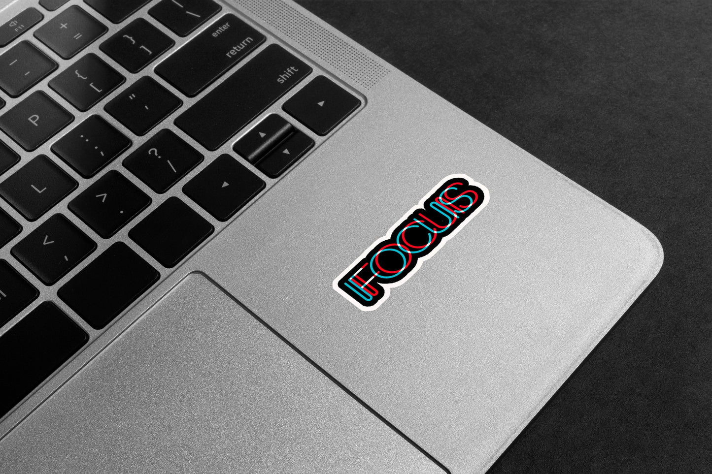 Focus Glitch Style Premium Vinyl Stickers