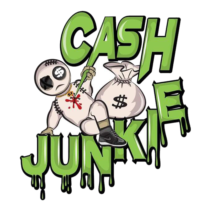Cash Junkie Voodoo Premium Vinyl Stickers