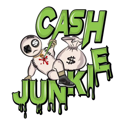 Cash Junkie Voodoo Premium Vinyl Stickers