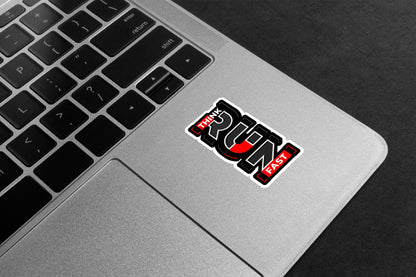 Think Run Fast Carbon Premium Vinyl Stickers