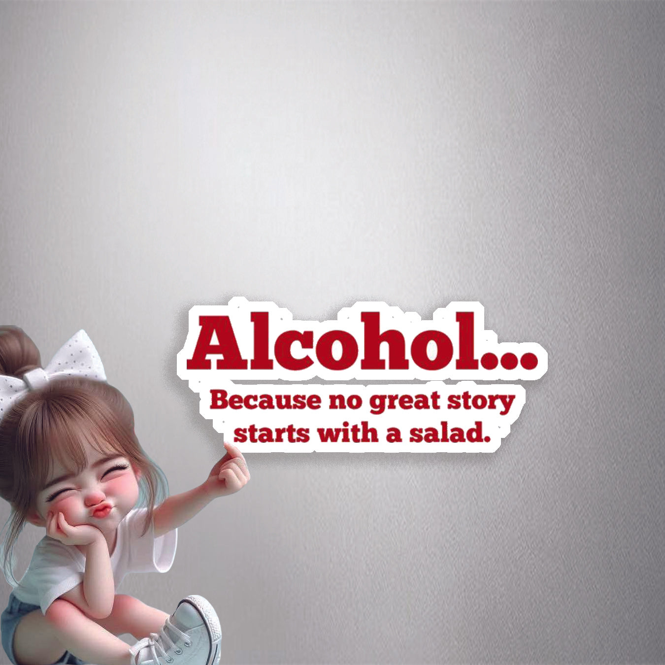Alcohol Great Story Premium Vinyl Stickers