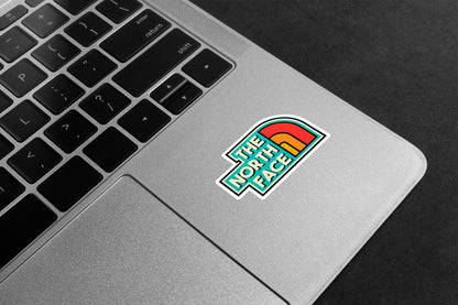 North Face Retro Logo Premium Vinyl Stickers
