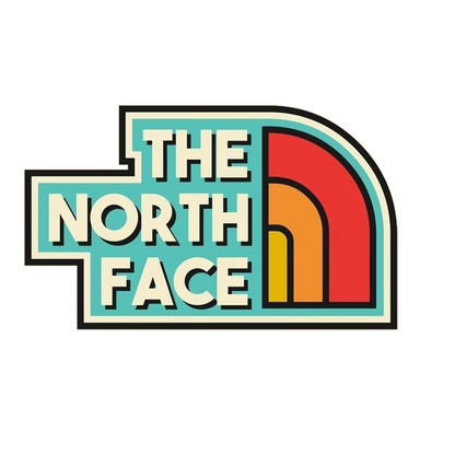North Face Retro Logo Premium Vinyl Stickers