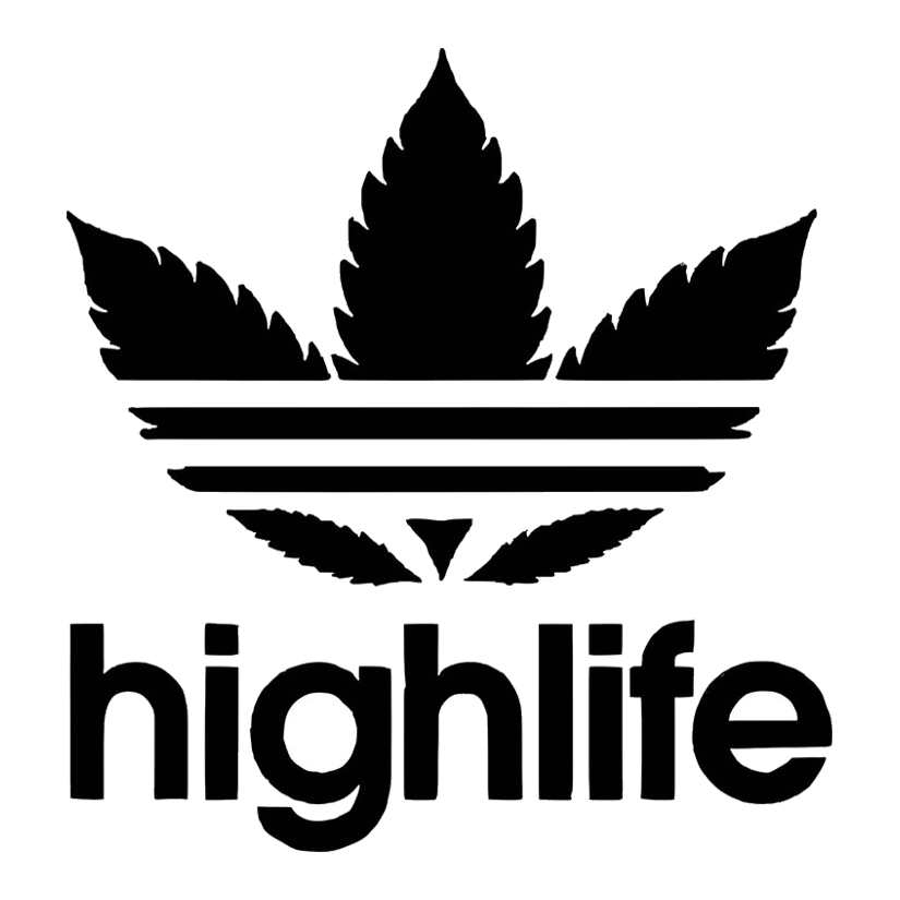 Highlife Leaf Logo Premium Vinyl Stickers