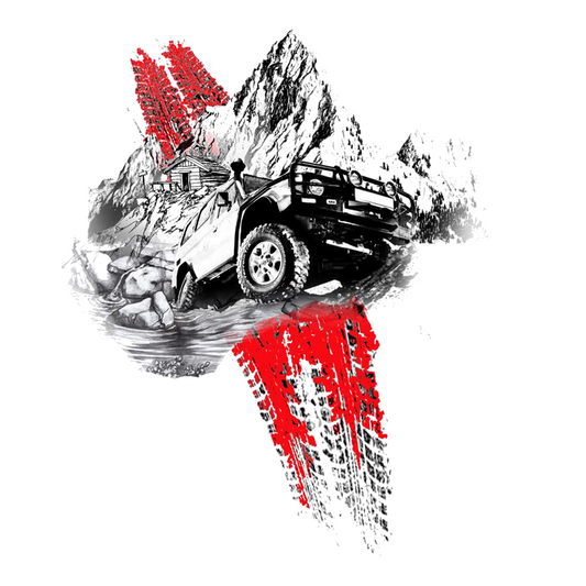 Off-Road Mountain Adventure Premium Vinyl Stickers