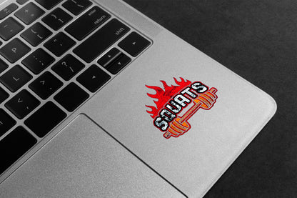 Squats On Fire Premium Vinyl Stickers