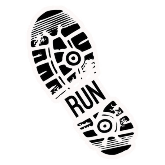 Running Sole Print Premium Vinyl Stickers
