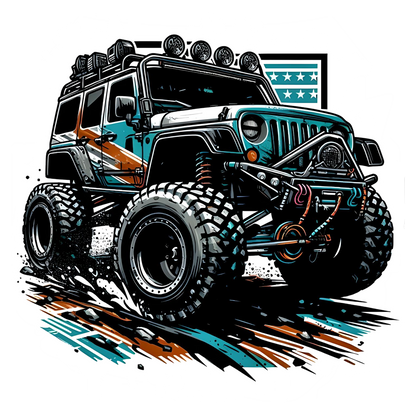 Monster Truck (Black) Bumper Sticker