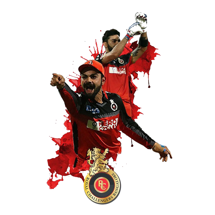 Kohli & Challengers Premium Vinyl Stickers