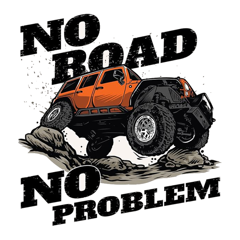 No Road No Problem Premium Vinyl Stickers