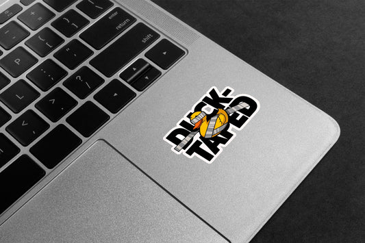 Duck-Taped Pun Premium Vinyl Stickers