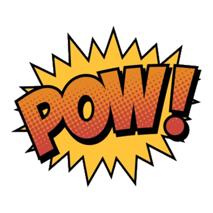 Comic Book Pow! Premium Vinyl Stickers