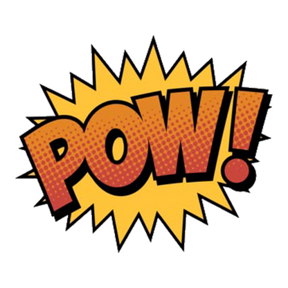 Comic Book Pow! Premium Vinyl Stickers