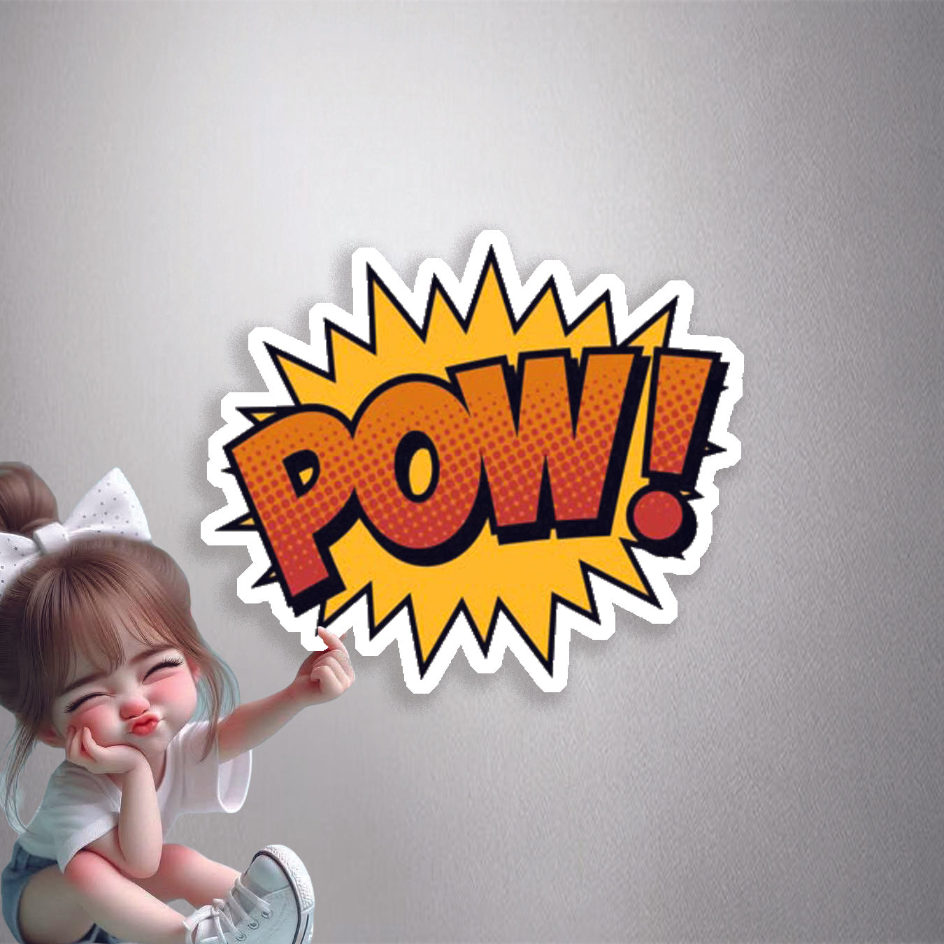 Comic Book Pow! Premium Vinyl Stickers