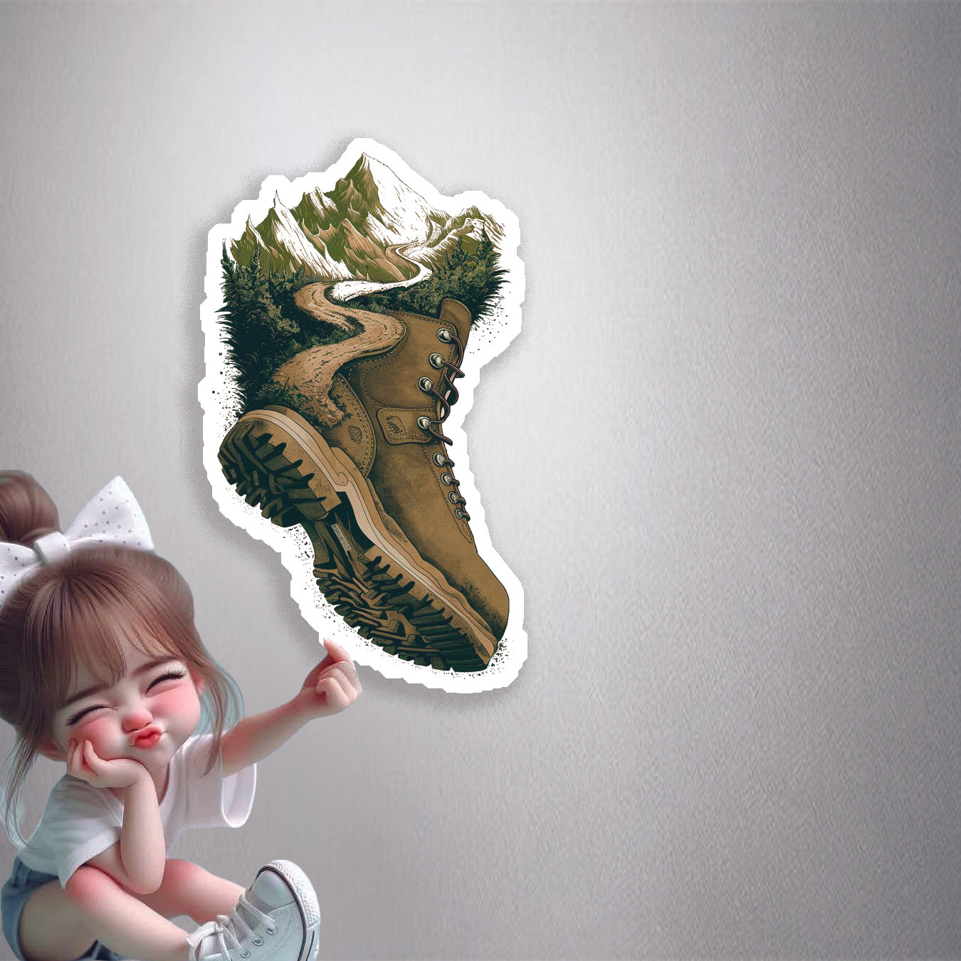 The Trail Ahead Premium Vinyl Stickers